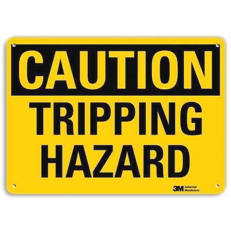 Caution Sign, 10 in H, 14 in W, Aluminum, Horizontal Rectangle, U4-1736-NA_14x10 MPN:U4-1736-NA_14x10