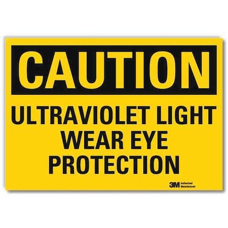 Safety Sign, Wear Eye Protection, 10 in. W MPN:U4-1742-RD_10X7