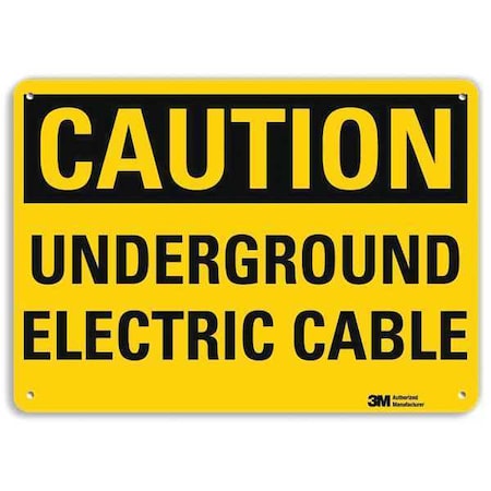 Safety Sign, 7 in Height, 10 in Width, Aluminum, Vertical Rectangle, English, U4-1745-RA_10X7 MPN:U4-1745-RA_10X7