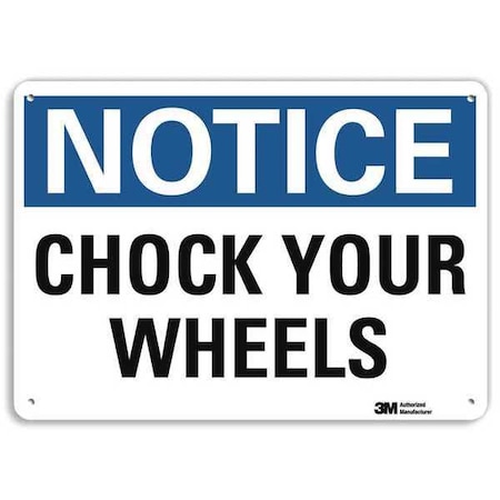 Notice Sign, 7 in H, 10 in W, Plastic, Vertical Rectangle, English, U5-1096-NP_10X7 MPN:U5-1096-NP_10X7