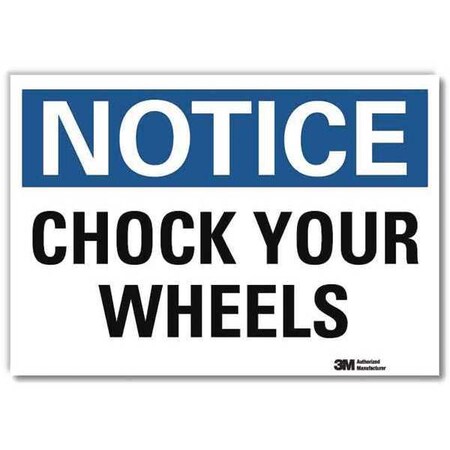 Notice Sign, 7 in H, 10 in W, Reflective Sheeting, Vertical Rectangle, English, U5-1096-RD_10X7 MPN:U5-1096-RD_10X7