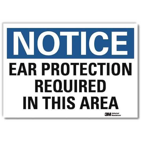 NoticeSign, ReflecSelfAdhVinyl, 10inWx7inH, U5-1165-RD_10X7 MPN:U5-1165-RD_10X7