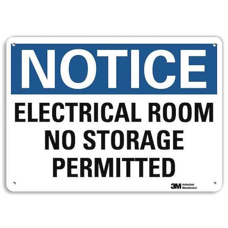 Notice Sign, RecycldReflecAlum, 10inWx7inH, U5-1170-RA_10X7 MPN:U5-1170-RA_10X7