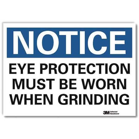 NoticeSign, ReflecSelfAdhVinyl, 10inWx7inH, U5-1209-RD_10X7 MPN:U5-1209-RD_10X7