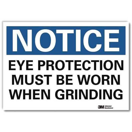NoticeSign, ReflectSelfAdhVinyl, 7inWx5inH, U5-1209-RD_7X5 MPN:U5-1209-RD_7X5