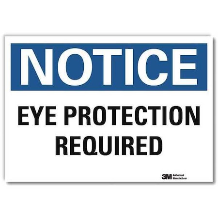 NoticeSign, ReflectSelfAdhVinyl, 7inWx5inH, U5-1211-RD_7X5 MPN:U5-1211-RD_7X5