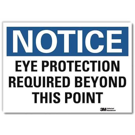 NoticeSign, ReflecSelfAdhVinyl, 10inWx7inH, U5-1212-RD_10X7 MPN:U5-1212-RD_10X7