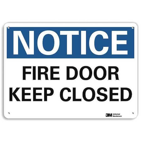 Entrance Sign, 7 in Height, 10 in Width, Plastic, Vertical Rectangle, English MPN:U5-1221-NP_10X7