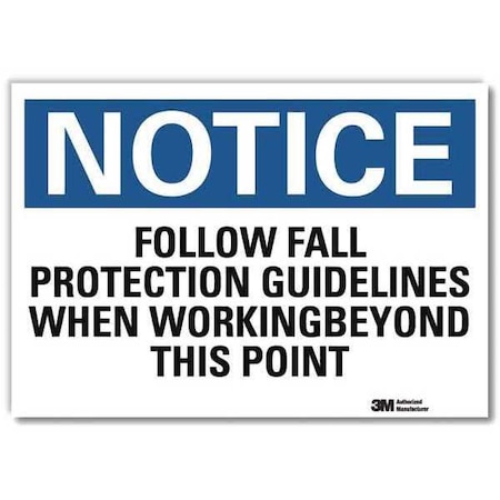 NoticeSign, ReflectSelfAdhVinyl, 7inWx5inH, U5-1228-RD_7X5 MPN:U5-1228-RD_7X5