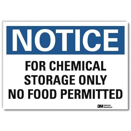 Notice Sign, 10 in H, 14 in W, Horizontal Rectangle, English, U5-1234-RD_14X10 MPN:U5-1234-RD_14X10