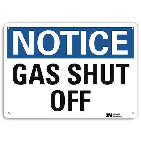 Notice Sign, 7 in H, 10 in W, Plastic, Vertical Rectangle, English, U5-1240-NP_10X7 MPN:U5-1240-NP_10X7