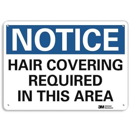 Notice Sign, RecycldReflecAlum, 10inWx7inH, U5-1246-RA_10X7 MPN:U5-1246-RA_10X7