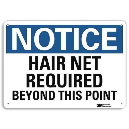 Notice Sign, RecycldReflecAlum, 10inWx7inH, U5-1247-RA_10X7 MPN:U5-1247-RA_10X7