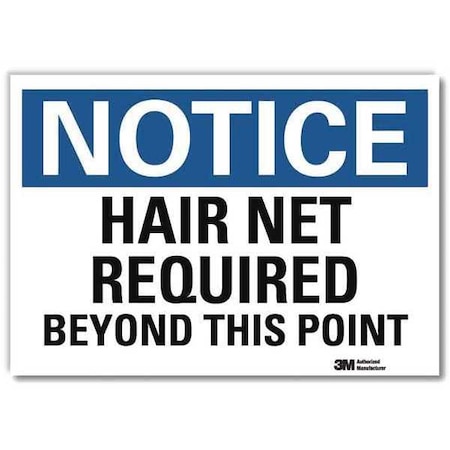 NoticeSign, ReflecSelfAdhVinyl, 10inWx7inH, U5-1247-RD_10X7 MPN:U5-1247-RD_10X7