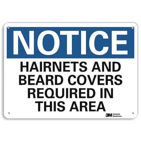 Notice Sign, RecycldReflecAlum, 10inWx7inH, U5-1248-RA_10X7 MPN:U5-1248-RA_10X7