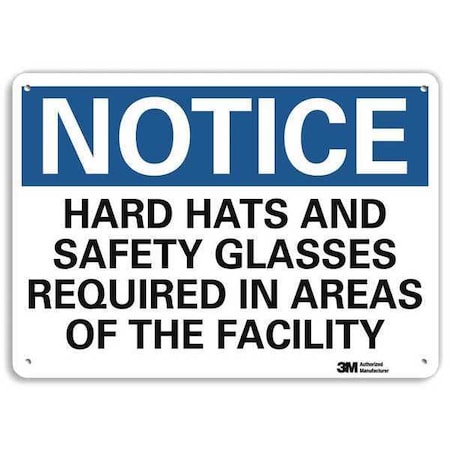 Plastic Notice Sign, 4 Holes, 10
