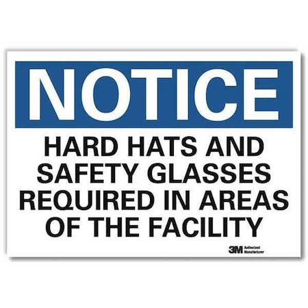 NoticeSign, ReflecSelfAdhVinyl, 10inWx7inH, U5-1258-RD_10X7 MPN:U5-1258-RD_10X7