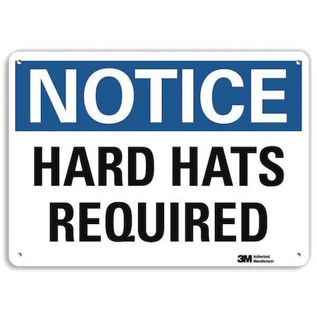 Notice Sign, RecycldReflecAlum, 10inWx7inH, U5-1261-RA_10X7 MPN:U5-1261-RA_10X7