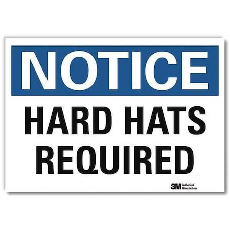 NoticeSign, ReflectSelfAdhVinyl, 7inWx5inH, U5-1261-RD_7X5 MPN:U5-1261-RD_7X5