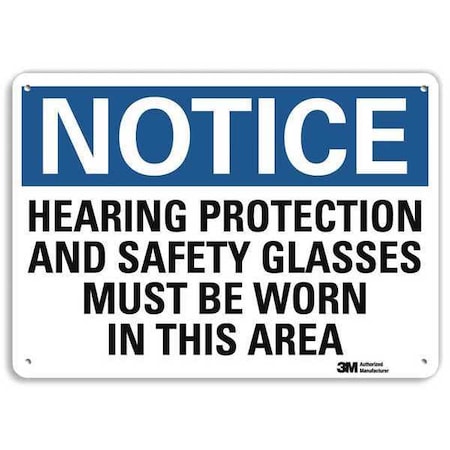 Notice Sign, RecycldReflecAlum, 10inWx7inH, U5-1263-RA_10X7 MPN:U5-1263-RA_10X7