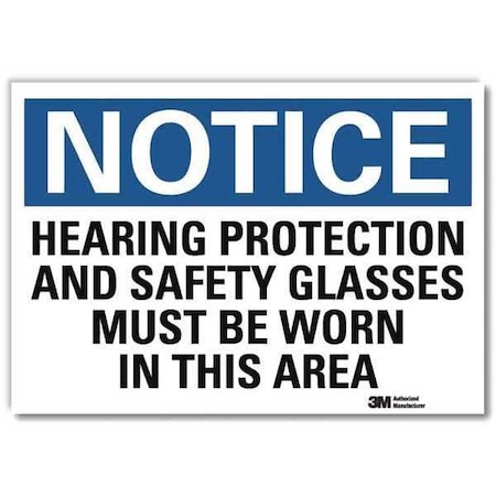 NoticeSign, ReflecSelfAdhVinyl, 10inWx7inH, U5-1263-RD_10X7 MPN:U5-1263-RD_10X7