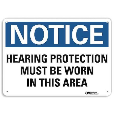 Notice Sign, RecycldReflecAlum, 10inWx7inH, U5-1265-RA_10X7 MPN:U5-1265-RA_10X7