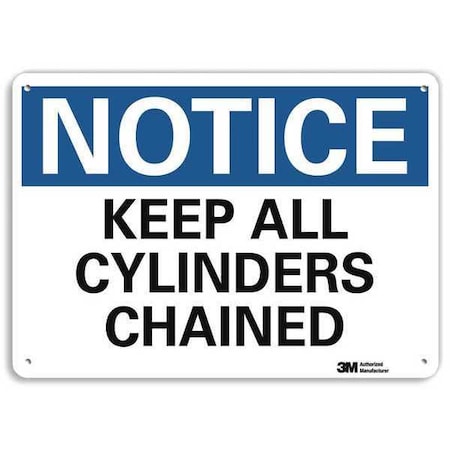 Notice Sign, 7 in H, 10 in W, Plastic, Vertical Rectangle, English, U5-1280-NP_10X7 MPN:U5-1280-NP_10X7