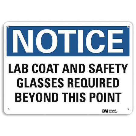 Notice Sign, RecycldReflecAlum, 10inWx7inH, U5-1303-RA_10X7 MPN:U5-1303-RA_10X7