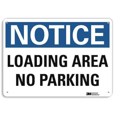 Loading Zone No Parking Sign, 7