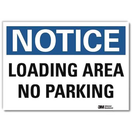 Loading Zone No Parking Sign, 7