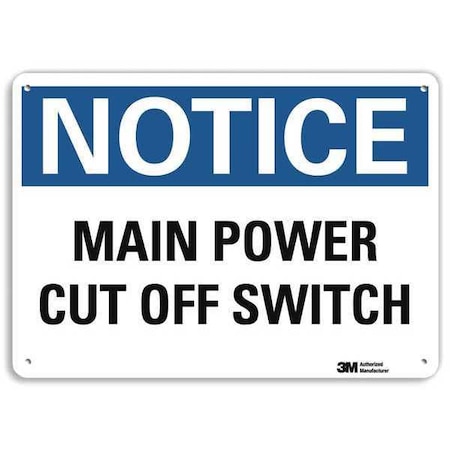 Plastic Notice Sign, 4 Holes, 10