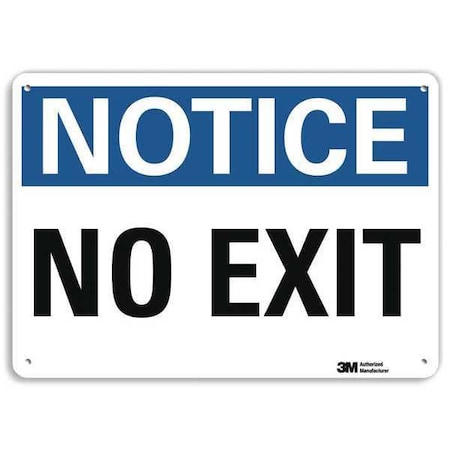 Exit Sign, Recycled Aluminum, 10
