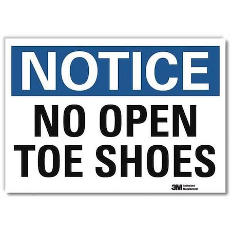 NoticeSign, ReflectSelfAdhVinyl, 7inWx5inH, U5-1388-RD_7X5 MPN:U5-1388-RD_7X5