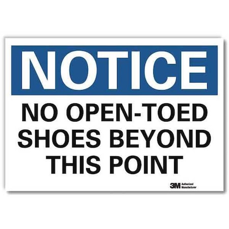 NoticeSign, ReflcSelfAdhVinyl, 14inWx10inH, U5-1389-RD_14X10 MPN:U5-1389-RD_14X10