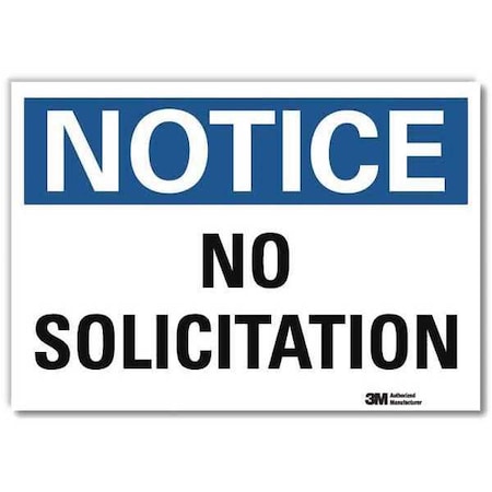 Notice Sign, 7 in H, 10 in W, Reflective Sheeting, Vertical Rectangle, English, U5-1411-RD_10X7 MPN:U5-1411-RD_10X7