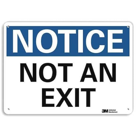 Exit Sign, Recycled Aluminum, 10