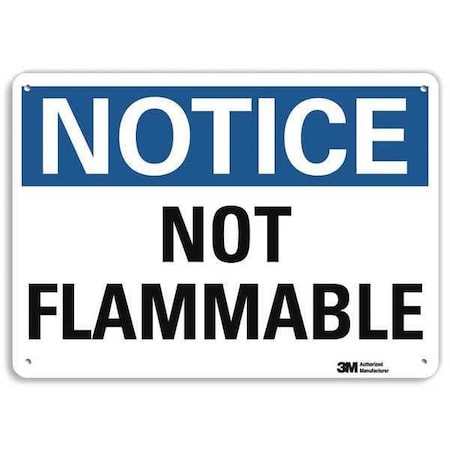 Notice Sign, 7 in H, 10 in W, Plastic, Vertical Rectangle, English, U5-1431-NP_10X7 MPN:U5-1431-NP_10X7
