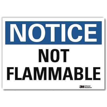 Notice Sign, 10 in H, 14 in W, Horizontal Rectangle, English, U5-1431-RD_14X10 MPN:U5-1431-RD_14X10