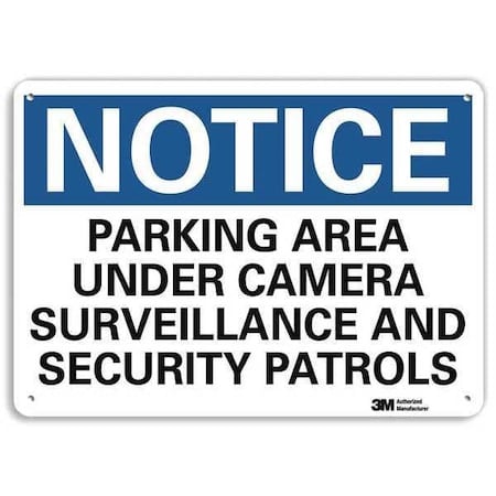 Notice Sign, 7 in H, 10 in W, Aluminum, Vertical Rectangle, English, U5-1440-NA_10x7 MPN:U5-1440-NA_10x7