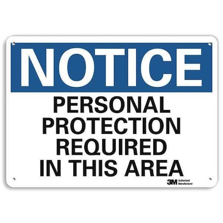 Plastic Notice Sign, 4 Holes, 10