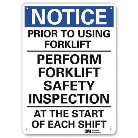Caution Sign, 10 in H, 7 in W, Plastic, Horizontal Rectangle, English, U5-1467-NP_7X10 MPN:U5-1467-NP_7X10