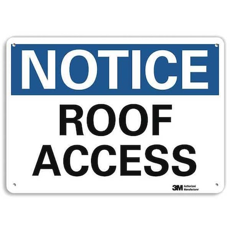 Facility Sign, 7 in H, 10 in W, Plastic, Vertical Rectangle, English, U5-1488-NP_10X7 MPN:U5-1488-NP_10X7