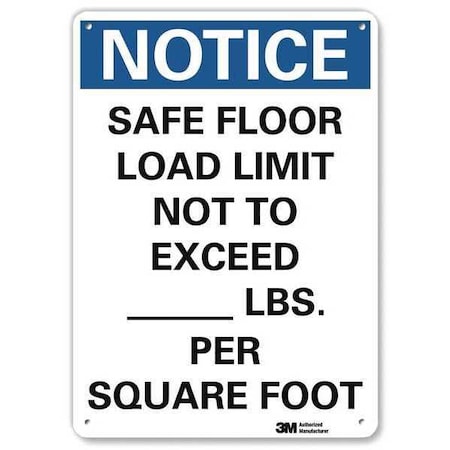 Safe Floor Load Limit Not To Exceed _ Lbs. Per Square Foot., 10 in x 7 in, Plastic, U5-1490-NP_7X10 MPN:U5-1490-NP_7X10
