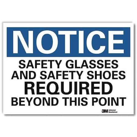NoticeSign, ReflecSelfAdhVinyl, 10inWx7inH, U5-1494-RD_10X7 MPN:U5-1494-RD_10X7