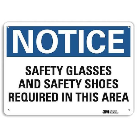 Plastic Notice Sign, 4 Holes, 10