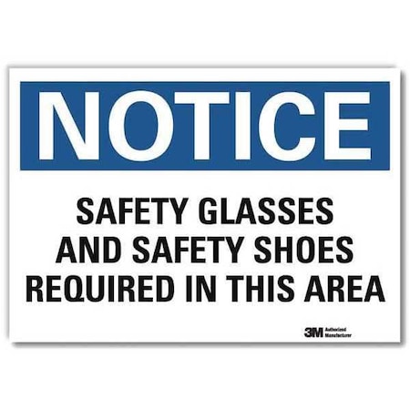 NoticeSign, ReflectSelfAdhVinyl, 7inWx5inH, U5-1495-RD_7X5 MPN:U5-1495-RD_7X5
