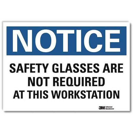 NoticeSign, ReflcSelfAdhVinyl, 14inWx10inH, U5-1497-RD_14X10 MPN:U5-1497-RD_14X10