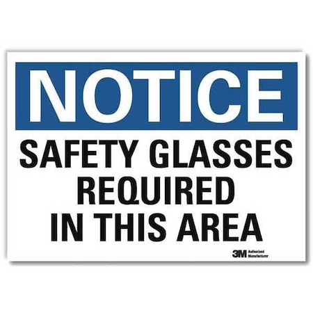NoticeSign, ReflectSelfAdhVinyl, 7inWx5inH, U5-1503-RD_7X5 MPN:U5-1503-RD_7X5