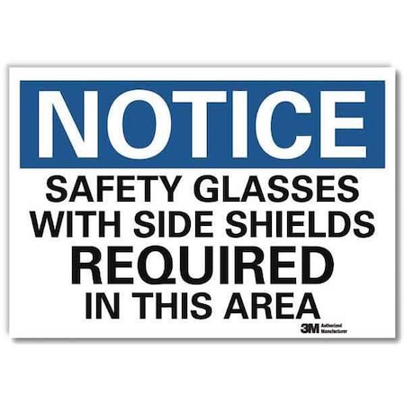 NoticeSign, ReflcSelfAdhVinyl, 14inWx10inH, U5-1505-RD_14X10 MPN:U5-1505-RD_14X10