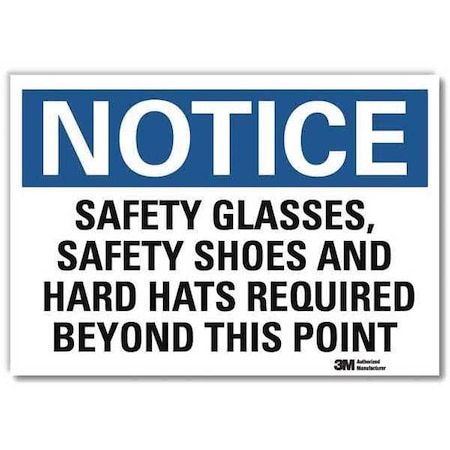 NoticeSign, ReflecSelfAdhVinyl, 10inWx7inH, U5-1506-RD_10X7 MPN:U5-1506-RD_10X7